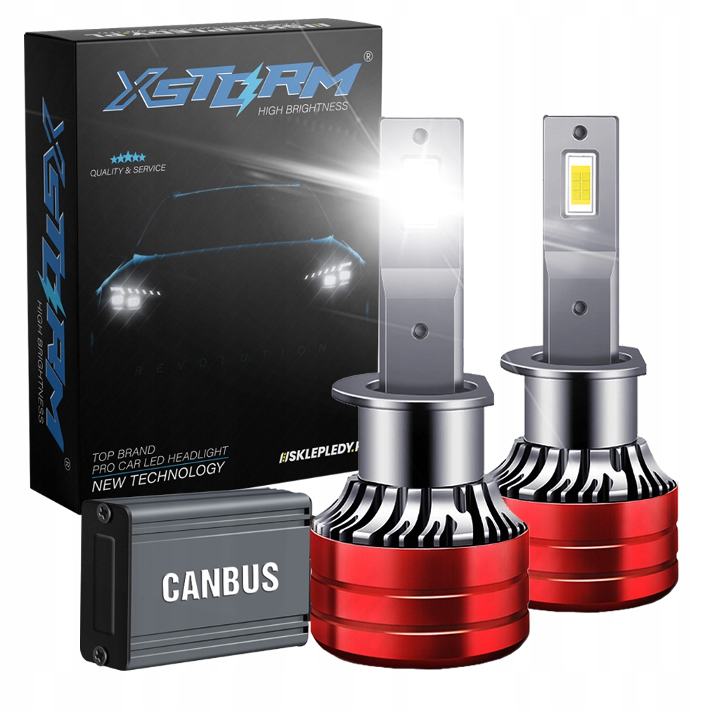 Žárovky H1 Led Xstorm 120W 22000LM Silné Canbus