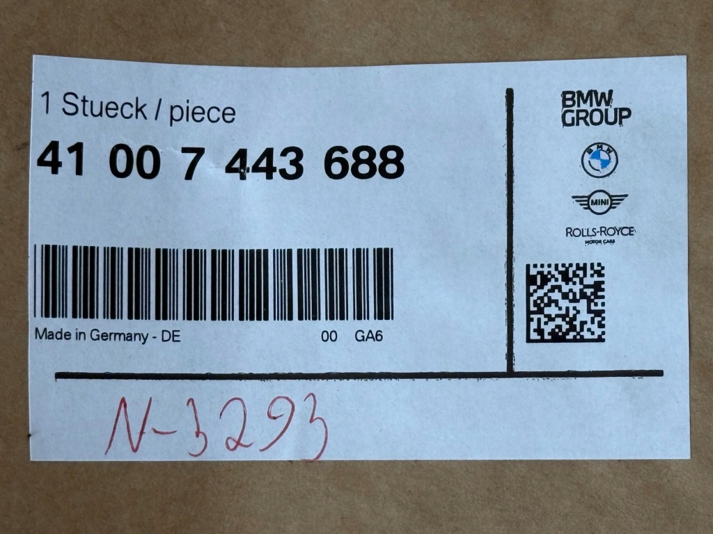 BMW 5 G30 G30 Lci G31 G31 Lci Błotnik Prawy Przód Przedni Nowy OE 7443688 — zdjęcie 5