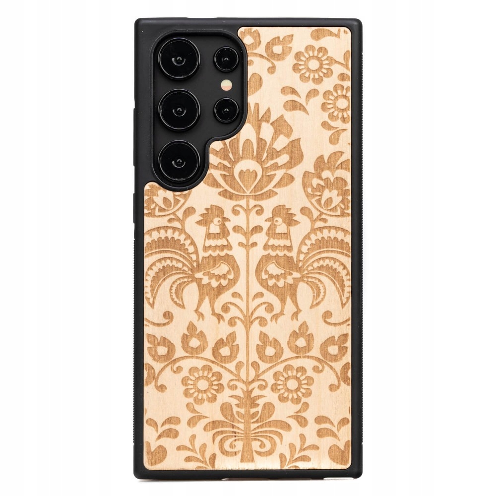 Dřevěné Pouzdro Bewood pro Samsung Galaxy S24 Ultra Polský Folk Aniegre