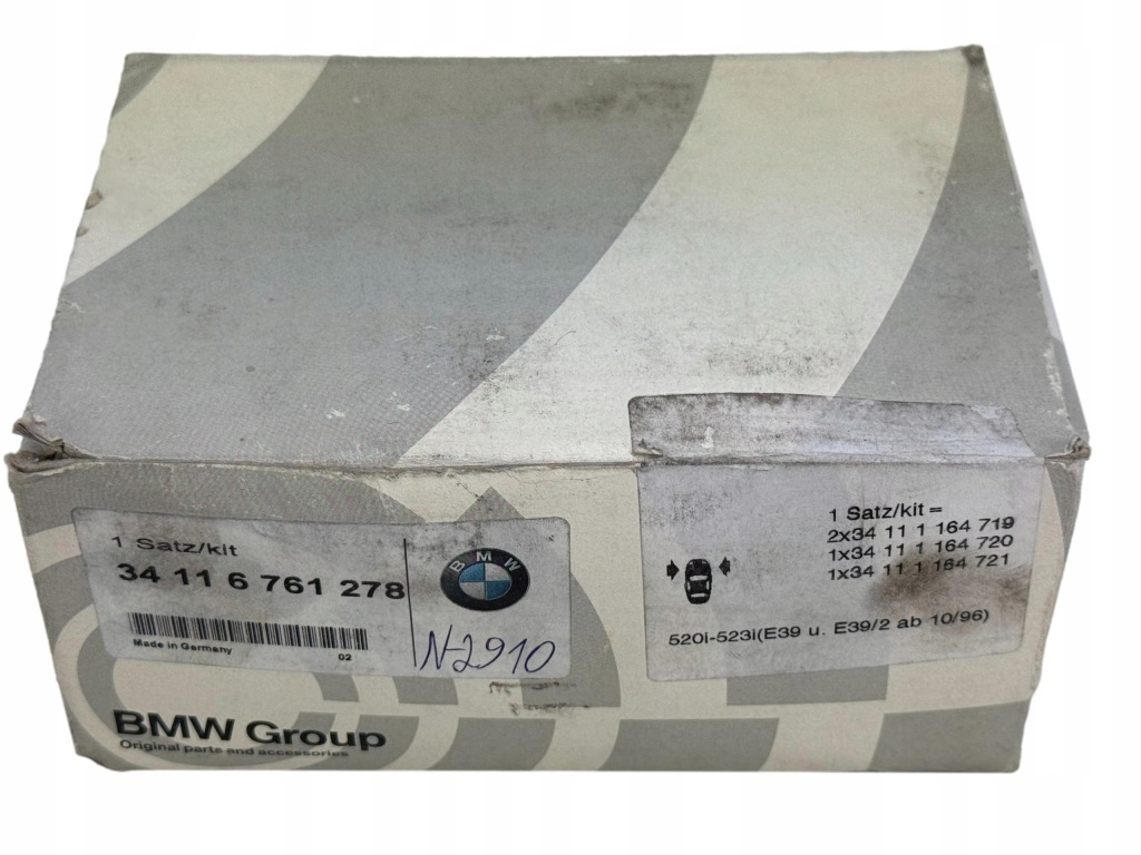BMW 5 E39 Klocki Hamulcowe Przednie Przód Nowe OE 6761278 — zdjęcie 6