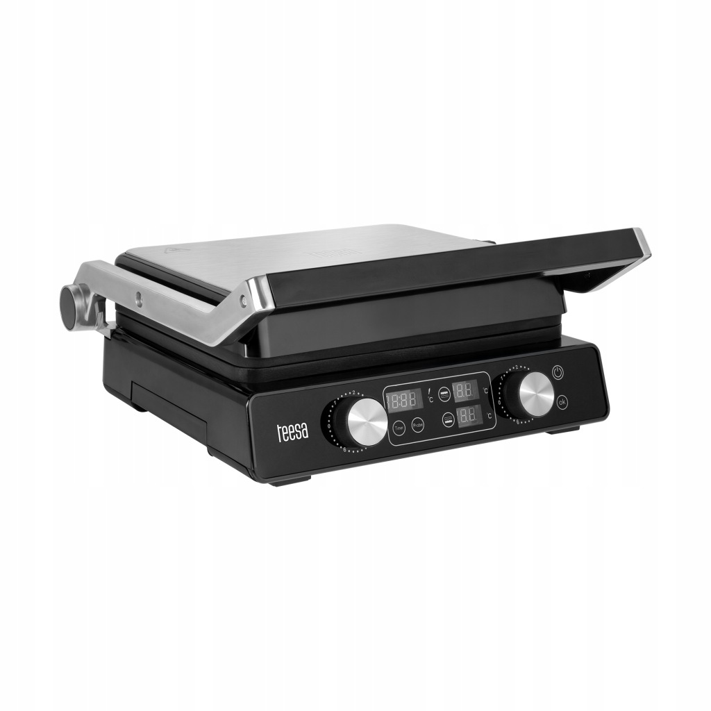 Sendvičovač panini gril toustovač 2000 W 3 polohy Teesa