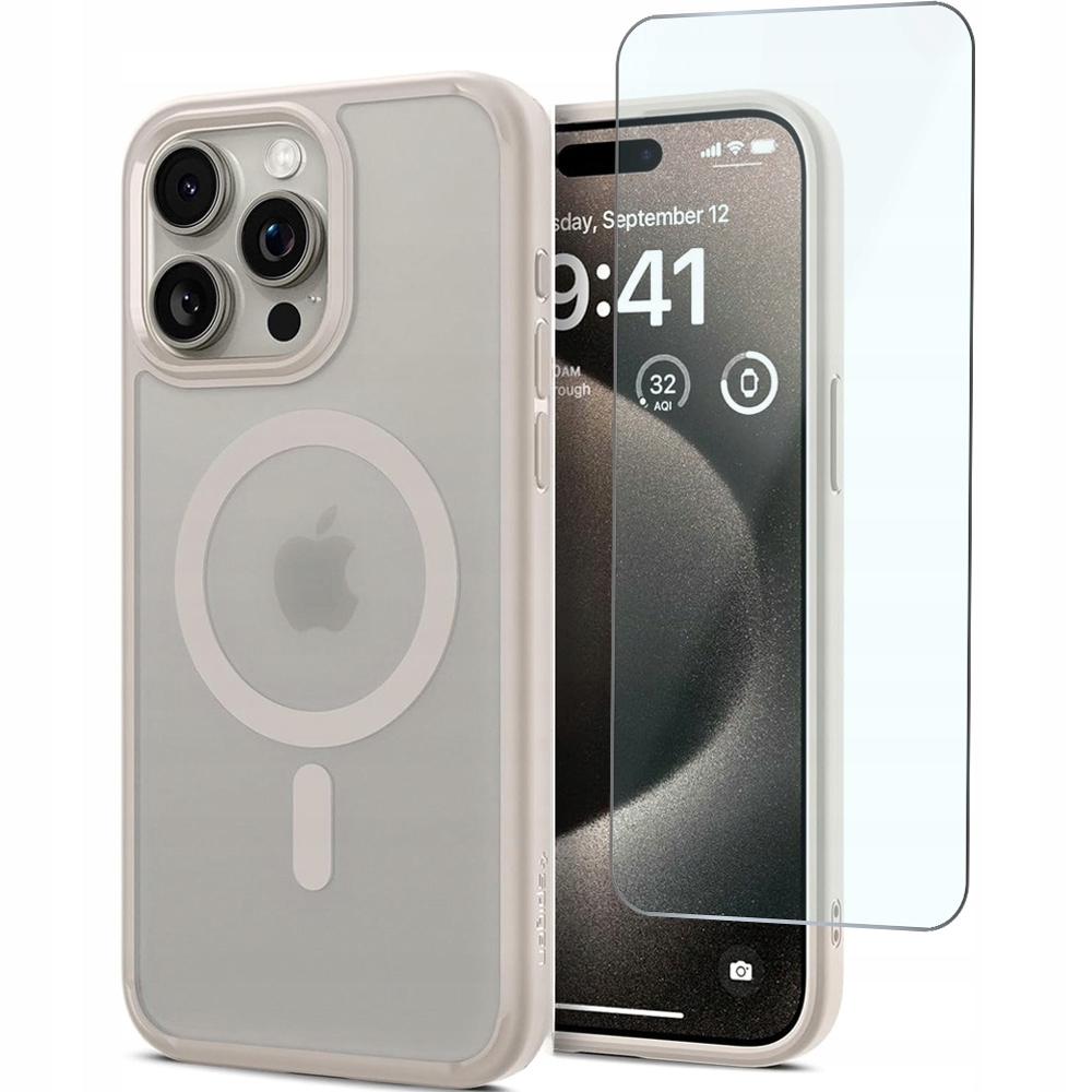 Pouzdro Spigen pro iPhone 15 Pro Max, silné, ochranné, pouzdro pro MagSafe sklo