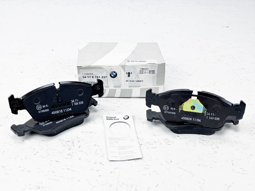 Bmw 3 Z3 E36 Z4 E85 E46 Klocki Hamulcowe Przednie Przód Nowe OE 6761237 — OE 34116761237 6761237