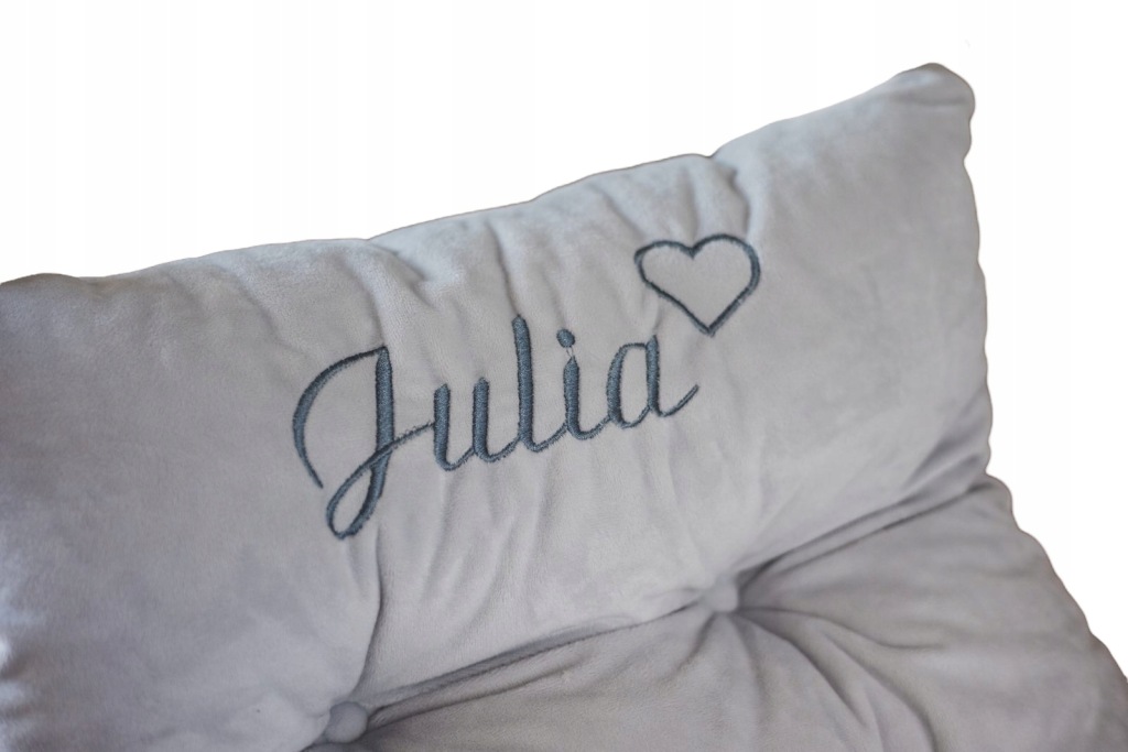 Polštář na houpačka z veluru Montessori XL Personalizovaná Výšivka Jméno