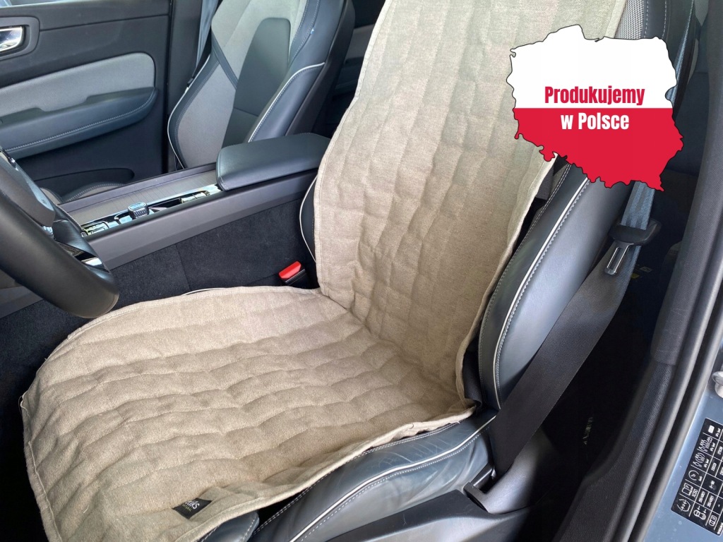 Polsko Pohanková podložka na autosedačku Mata, chladící podložka Lniana