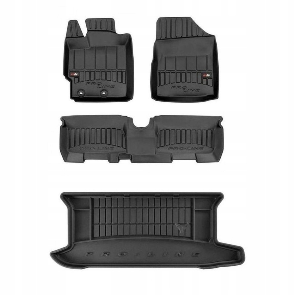 3D gumová sada koberců a rohožek Toyota Yaris II 2005-2011 Hatchback, 5 dveří