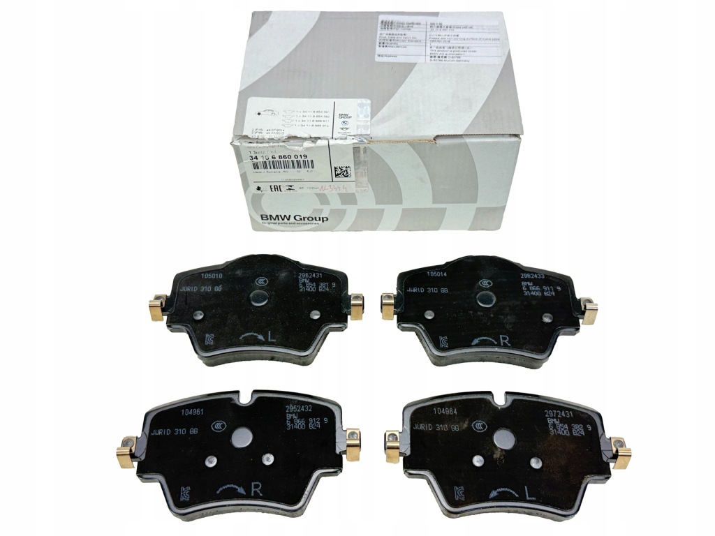 BMW F40 F48 MINI F60 Klocki Hamulcowe Przednie z Czujnikiem Nowe OE 8870743 — zdjęcie 2