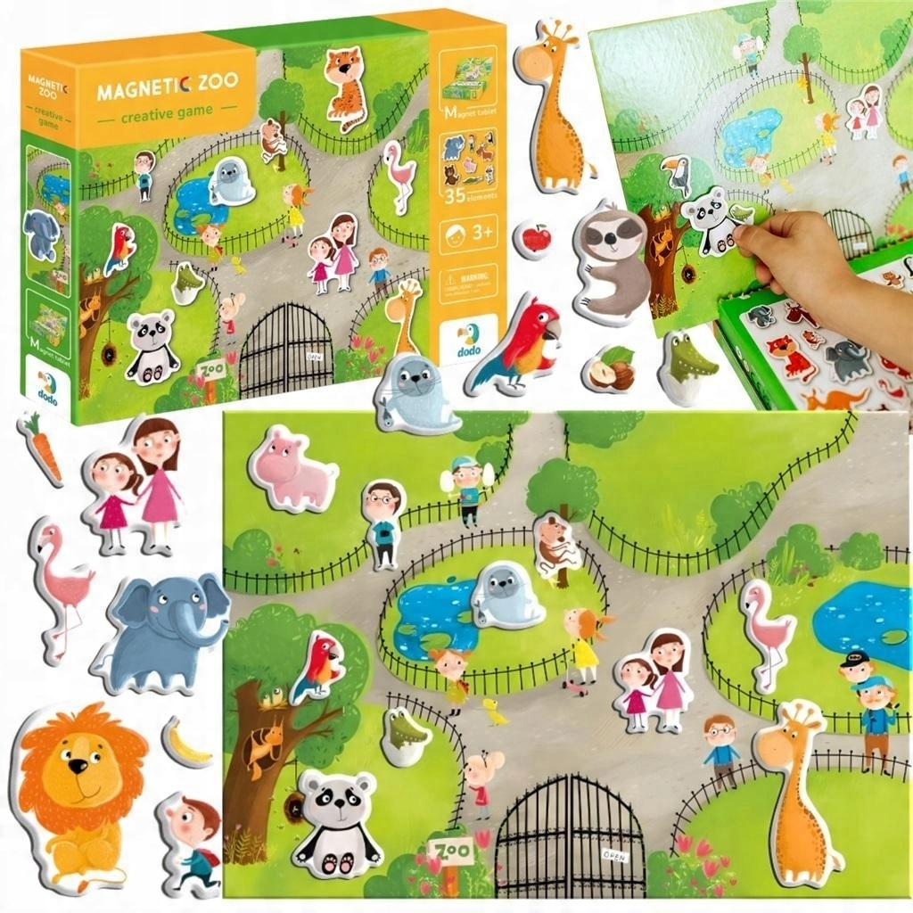Vzdělávací puzzle pro děti předškolního věku Magnetická Hra Zoo