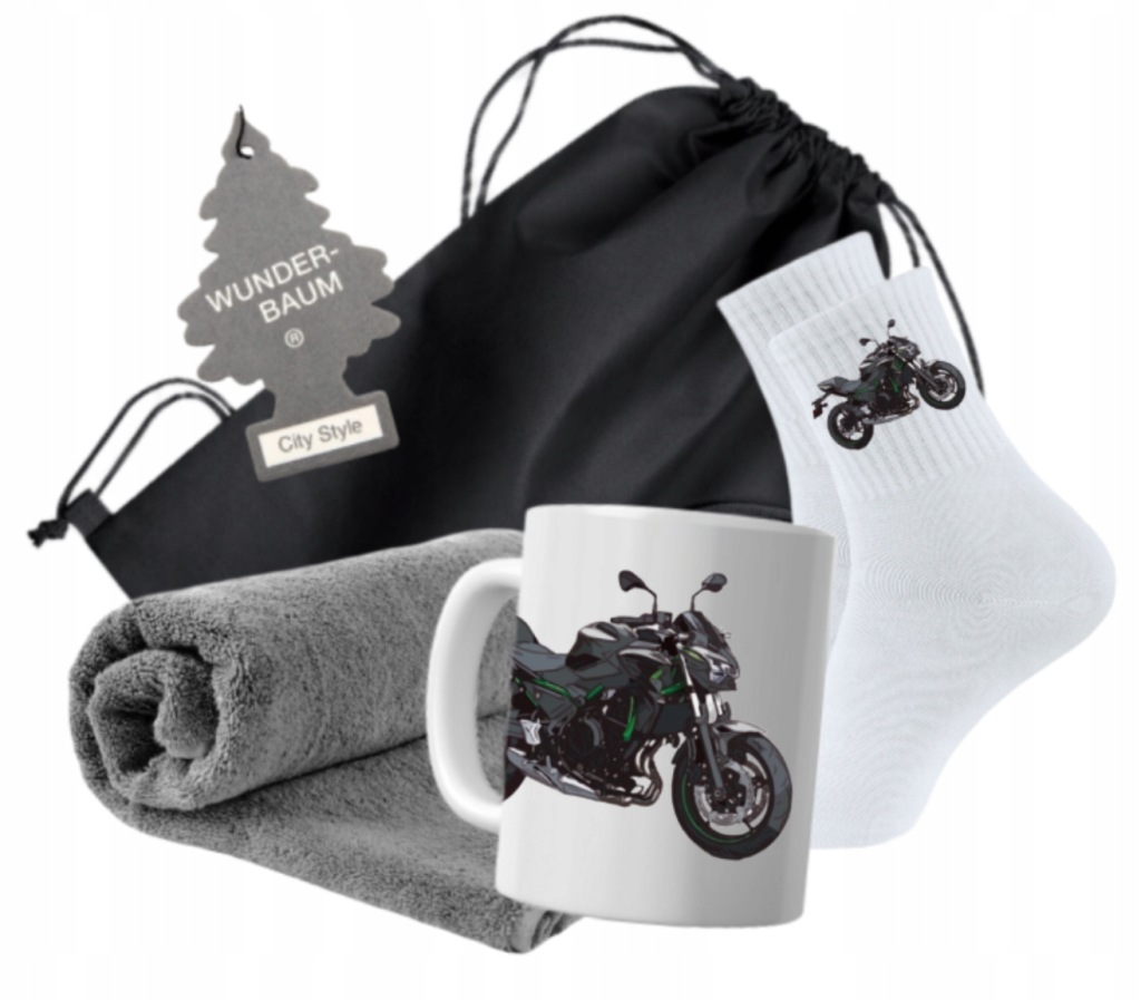 Dárek hrnek, sáček, doplňky pro řidiče, Motocykl Kawasaki, chlapecký den