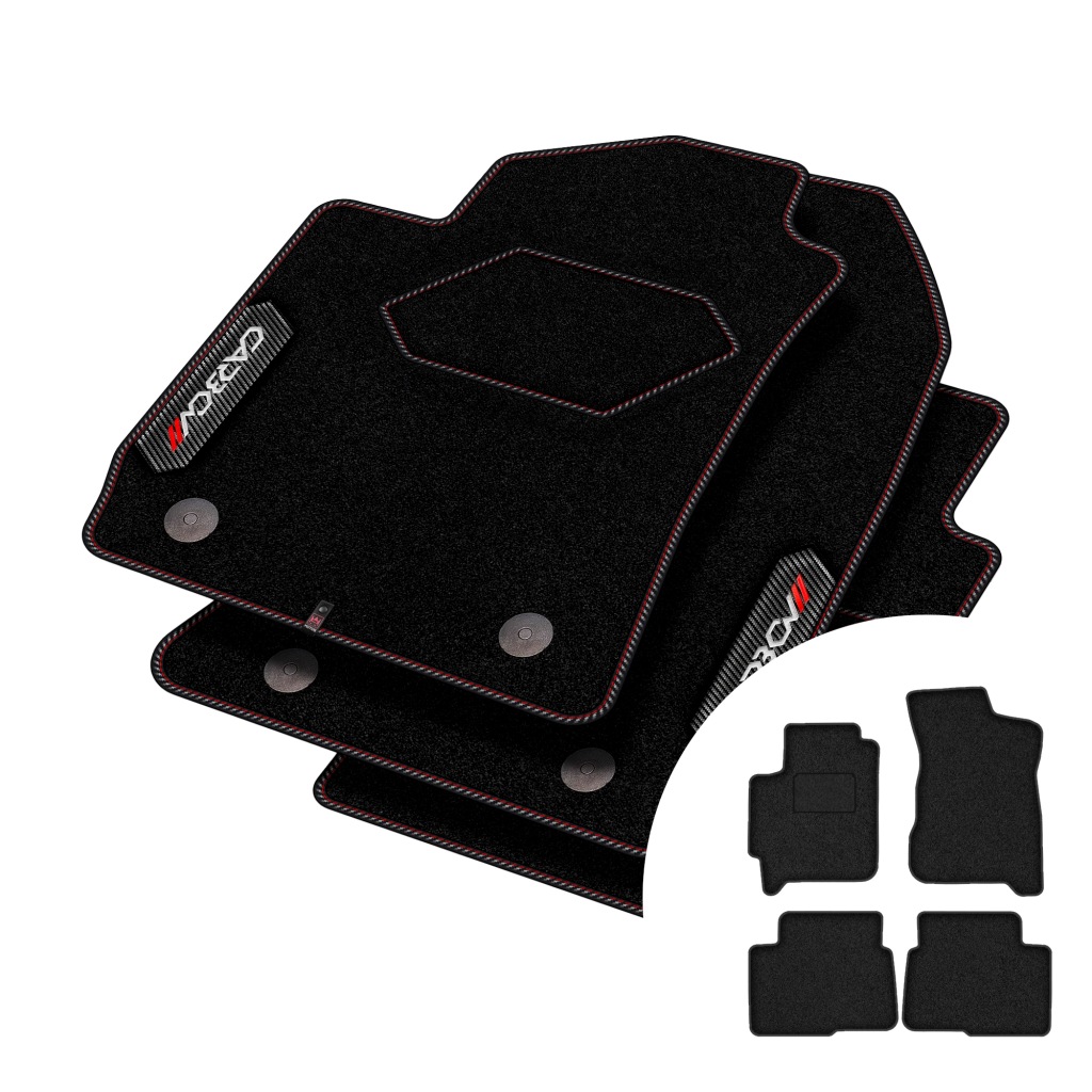 Velurové koberce Carbon pro Kia Carens II 2002-2006