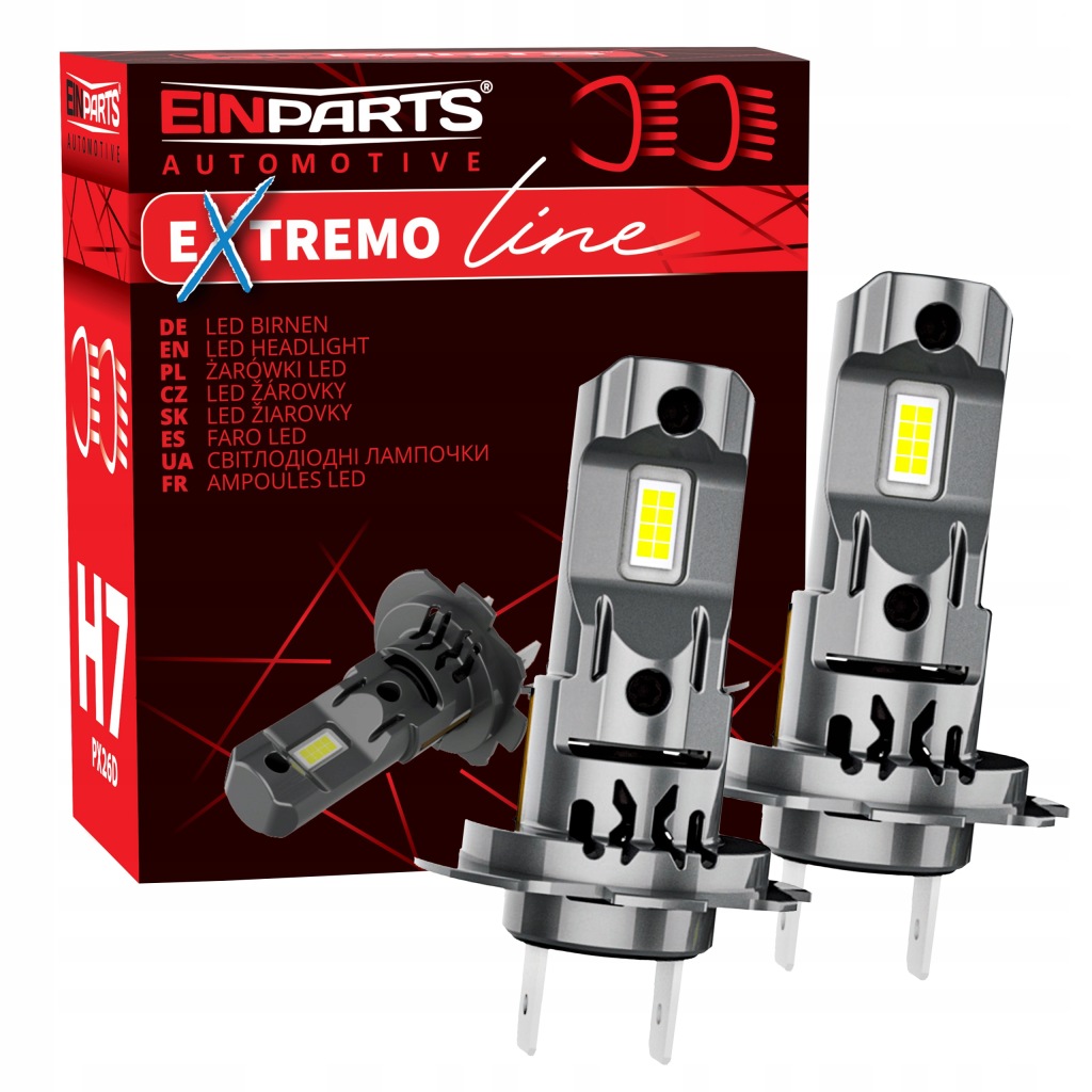 Retrofitové Led Žárovky H7 H18 3800 LM 12V 6000K Extremo Line Einparts 1 Až 1