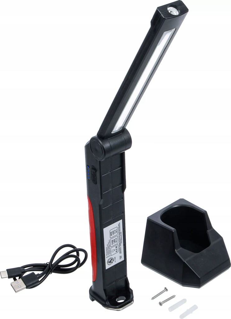 Akumulátorová kloubová Led svítilna Cob 6,5 W s nabíjecí stanicí Bgs Diy