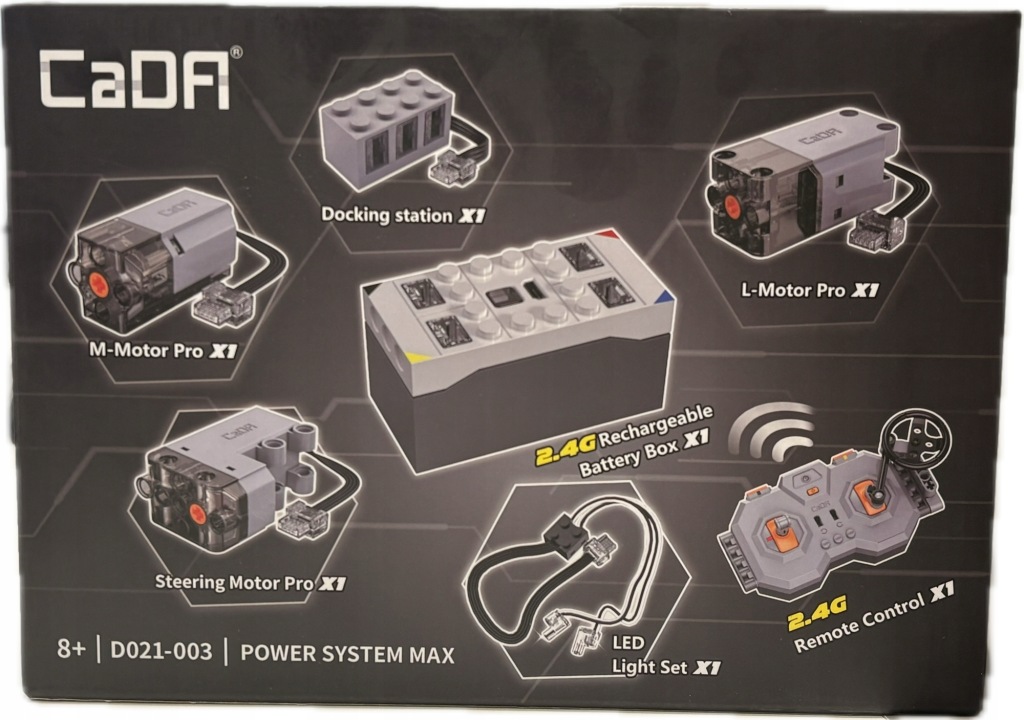 Stavebnice Cada Sada Power System Max Pohon Pro Dálkové Ovládání Vozidel