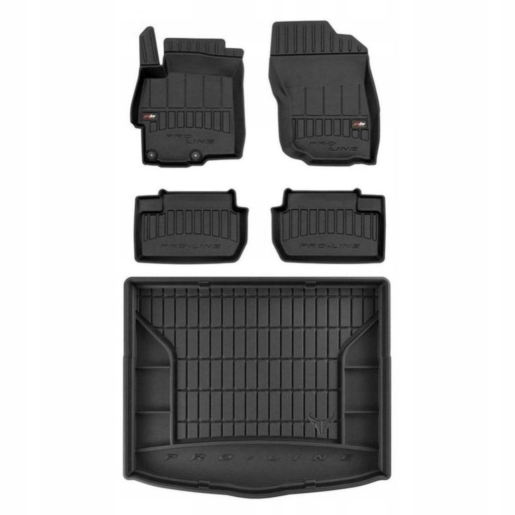 3D gumová sada koberců a rohožek Mitsubishi Lancer VIII 2007-2017 Hatchback