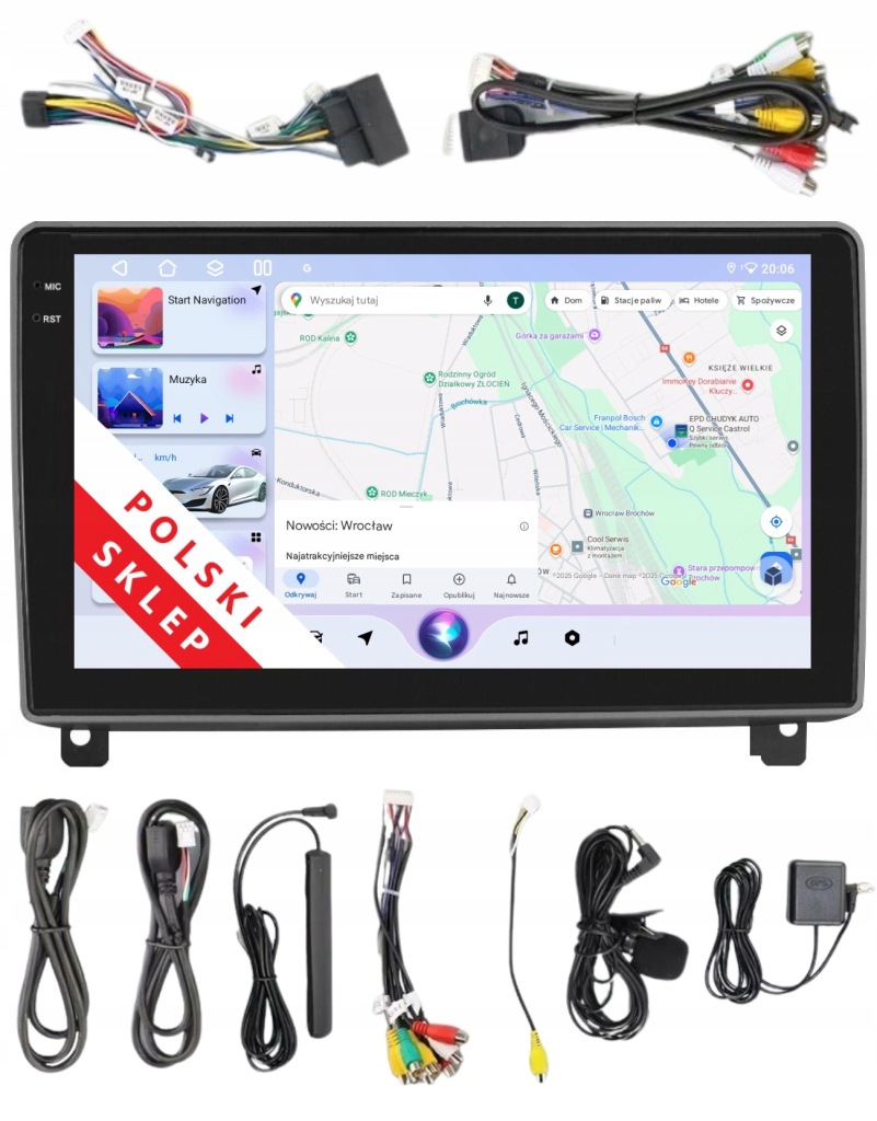 Rádio 2DIN Navigace Android Peugeot 407 6/128 Gb Dsp Carplay Lte