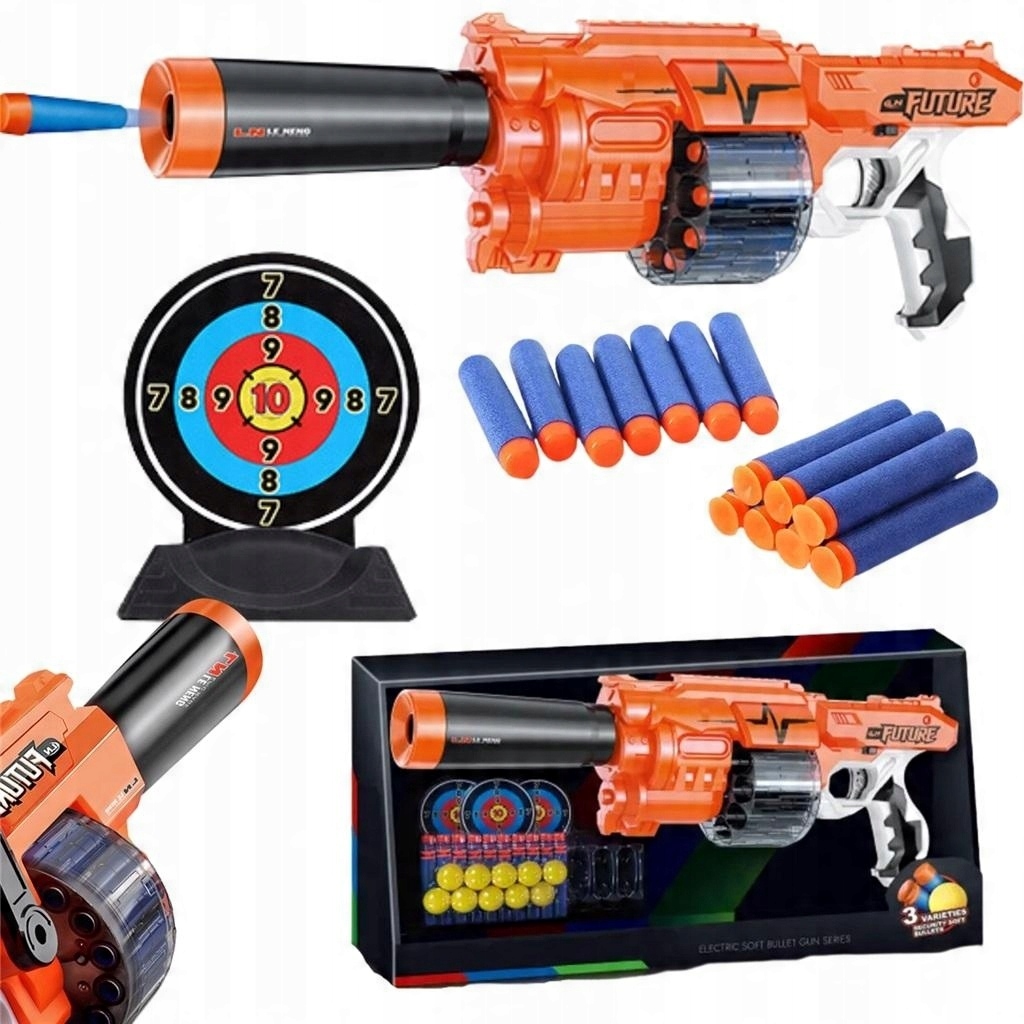 Hračkový Revolver Zbraň Pistole na hraní pro dítě s terčem