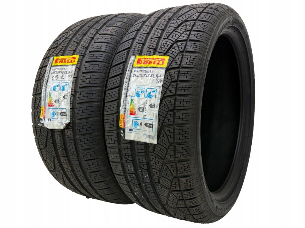 2 x Opony Pirelli Sottozero Winter 240 Serie II 245/35R18 92V M+S XL Nowe — zdjęcie 3
