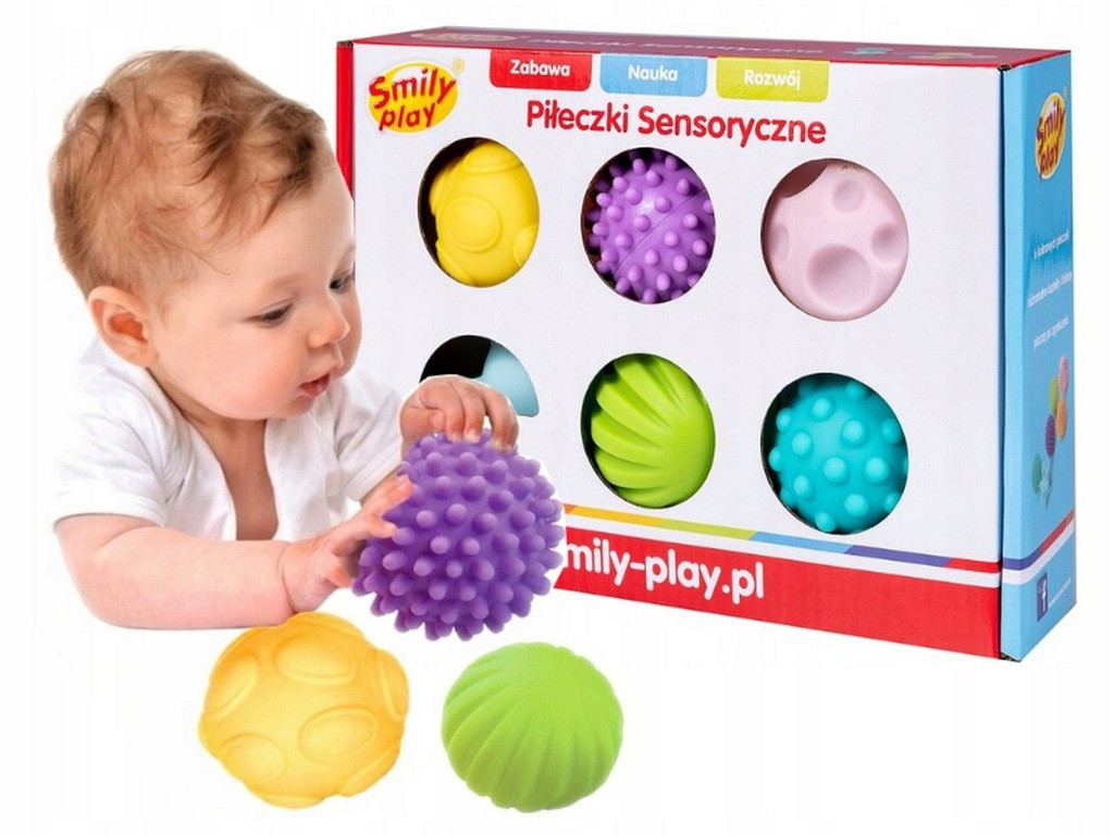 Kojenecké rozvojové hračky Senzorické Míčky sada Barevné pěkné