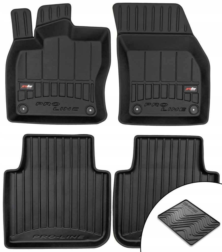Gumové 3D koberce Volkswagen Tiguan Allspace 2017-2024 rohož bonus