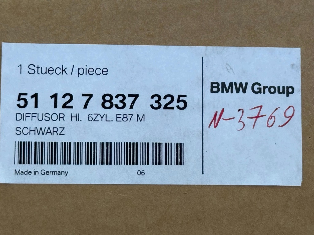 BMW 1 E81 E87 M-pakiet LCI Tylna Dokładka Obudowa Zderzaka OE 7837325 — zdjęcie 8