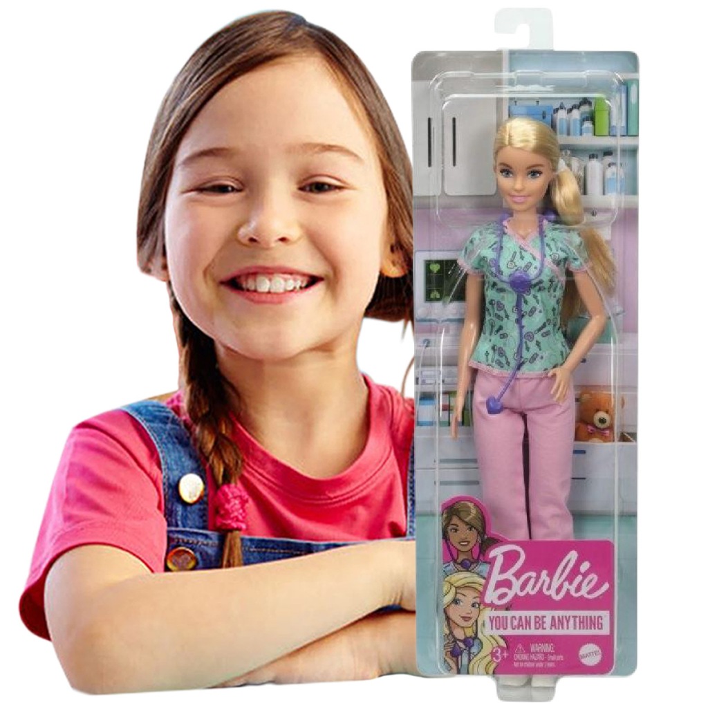 Panenka Barbie Mattel Kariéra Zdravotní sestra Hračka