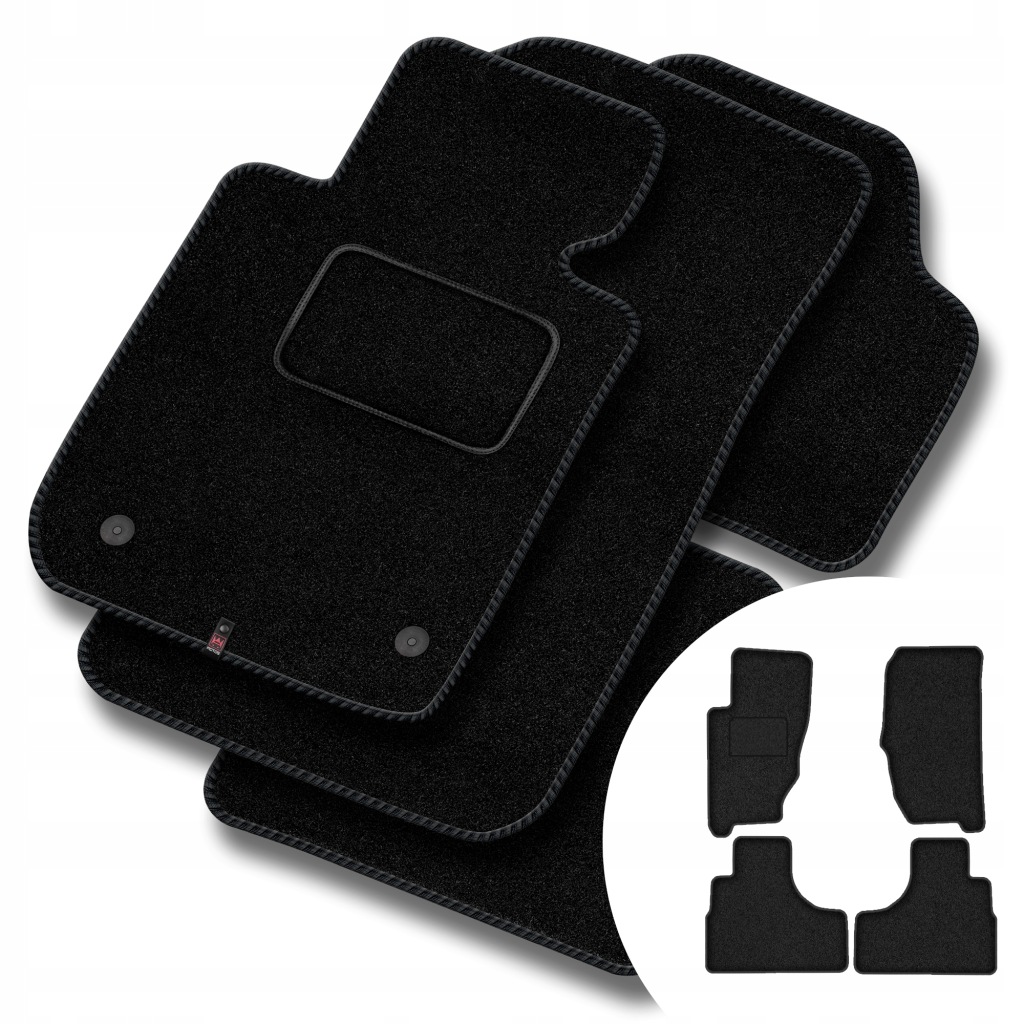 Velurové koberce Streak pro Jeep Cherokee III (kj) 2001-2007