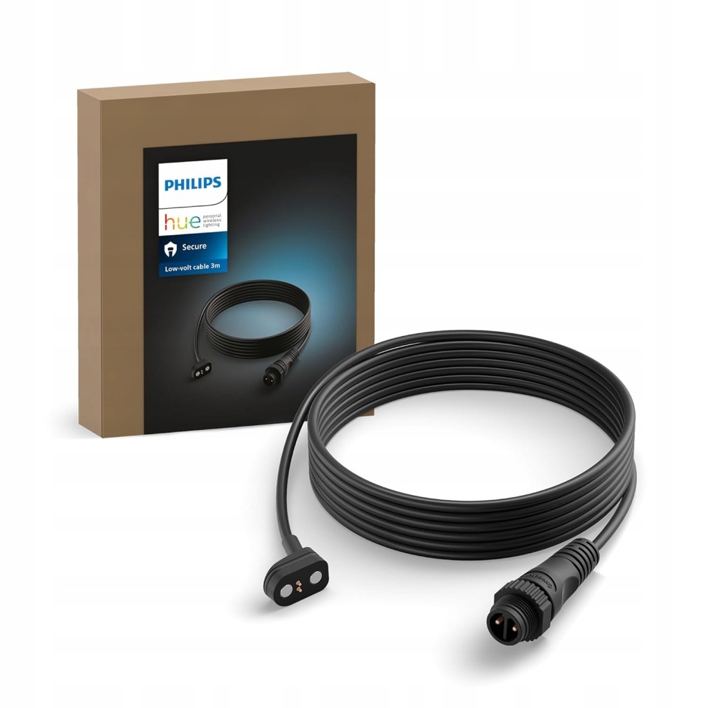 Nízkonapěťový kabel 3 m pro kameru Secure Černá Kamera Philips Hue