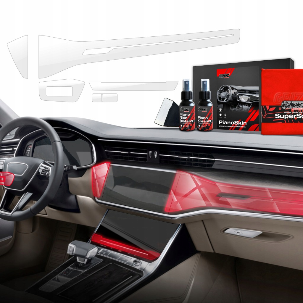 5v1 fólie do interiéru Audi RS7 C8 (2018-2025) Bezbarvá