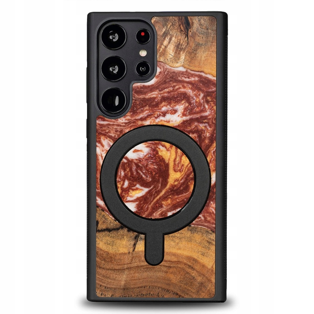 Pouzdro Bewood Unikátní pro Samsung Galaxy S23 Ultra Planety Mars s MagSafe