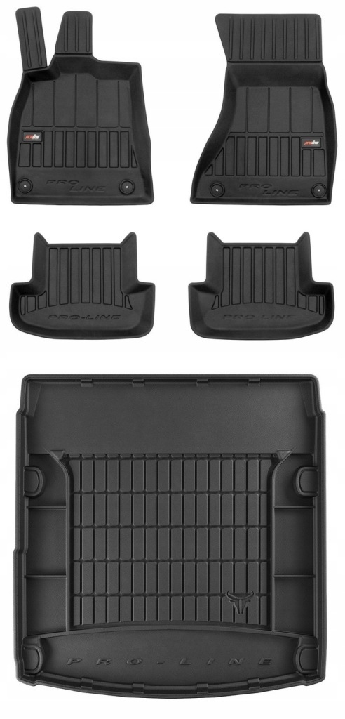 Set 3D Gumové rohože a rohože Audi A5 8T Coupe 2007-2016
