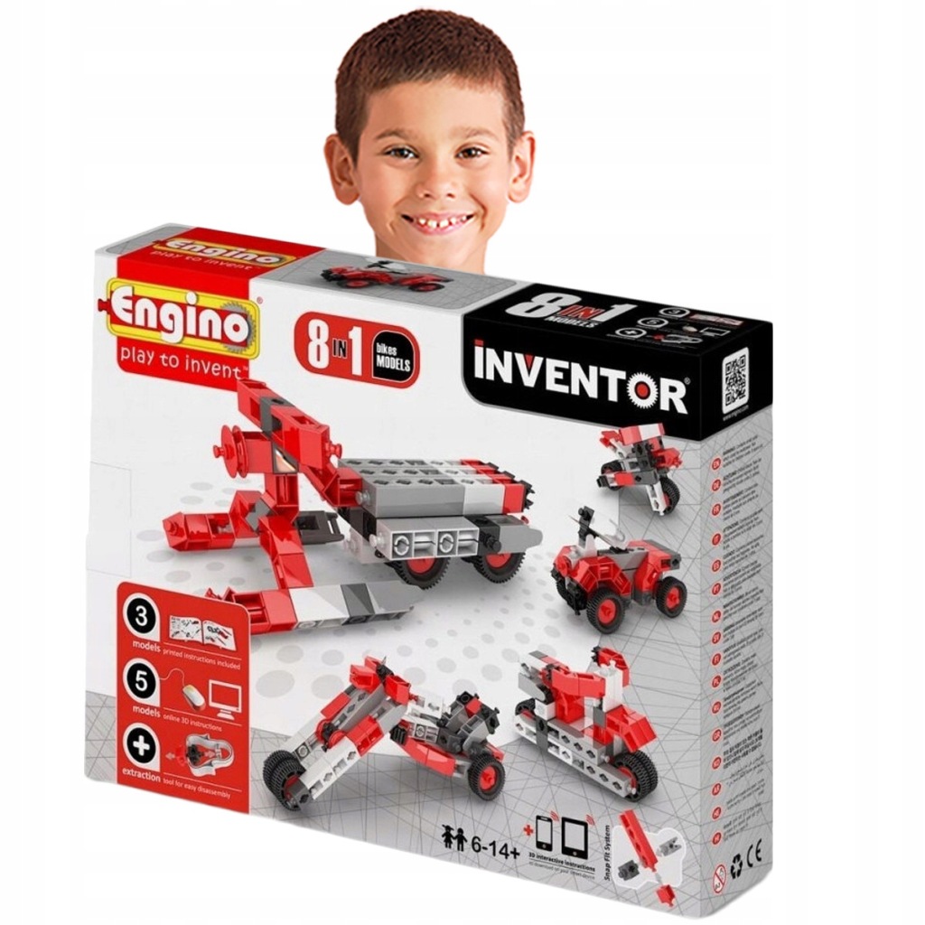 Stavebnice Inventor 8 Modely Motory