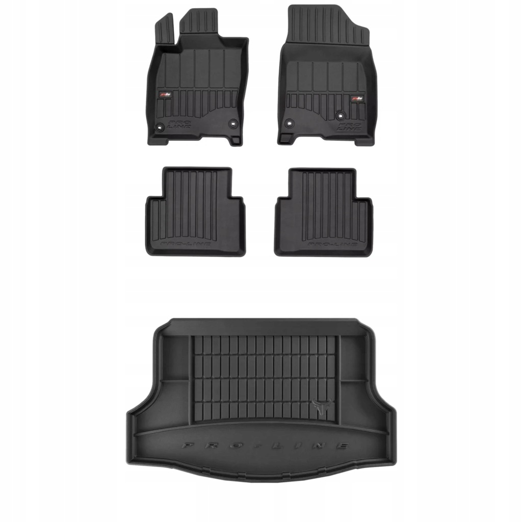 3D gumová sada koberců a rohožek Honda Civic X 2015-2021 Hatchback, ne pas