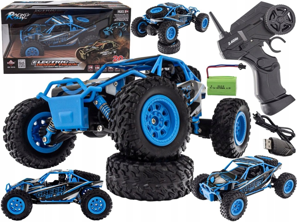 Auto Desert Truck 4WD 2.4GHz 1:24 20km/h Modrý HB-SM2403