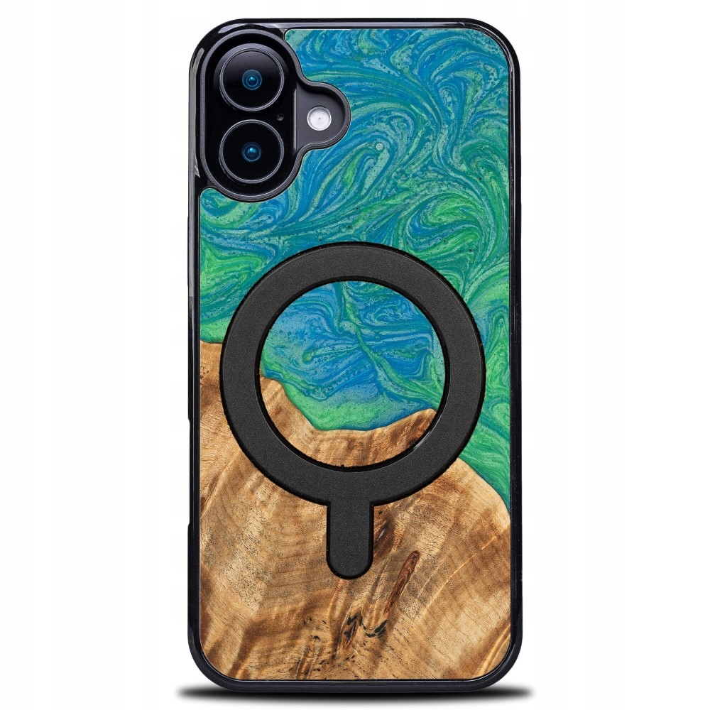 Pouzdro Bewood Unikátní pro iPhone 16 Neonové Tokio s MagSafe