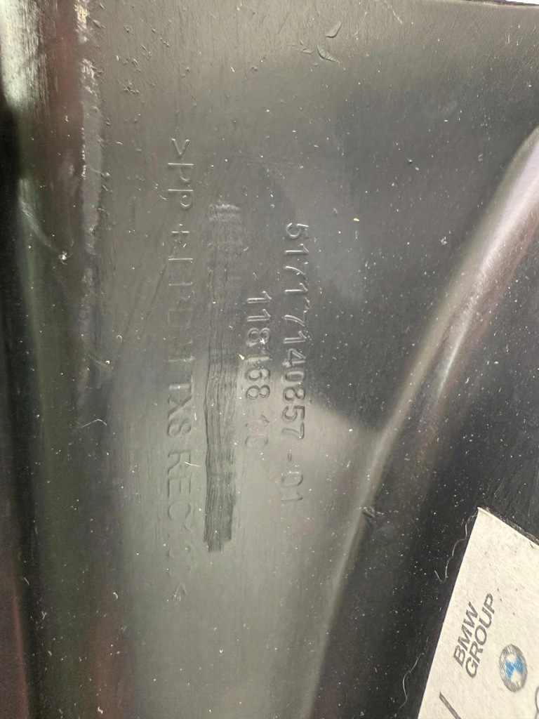 MINI R50 R52 COOPER Oryginalne Nadkole Przód Przednie Lewe OE 7140857 — zdjęcie 5