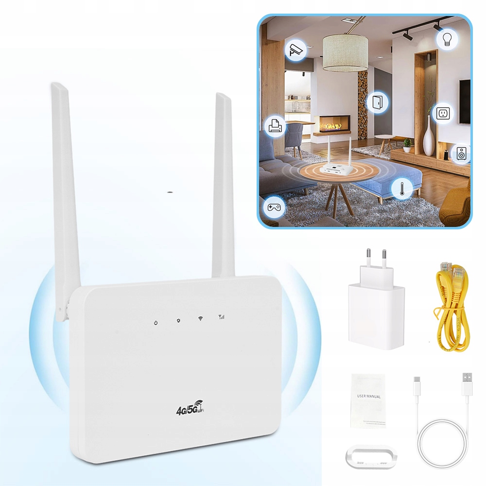 4G Lte Router, Bezdrátový Router 300 Mbps, 4G Sim Modem, 2 X Anténa