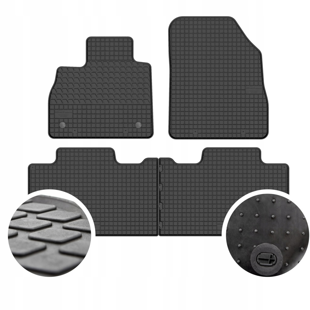 Gumové Koberce pro Renault Espace V 2015-2021 4ks