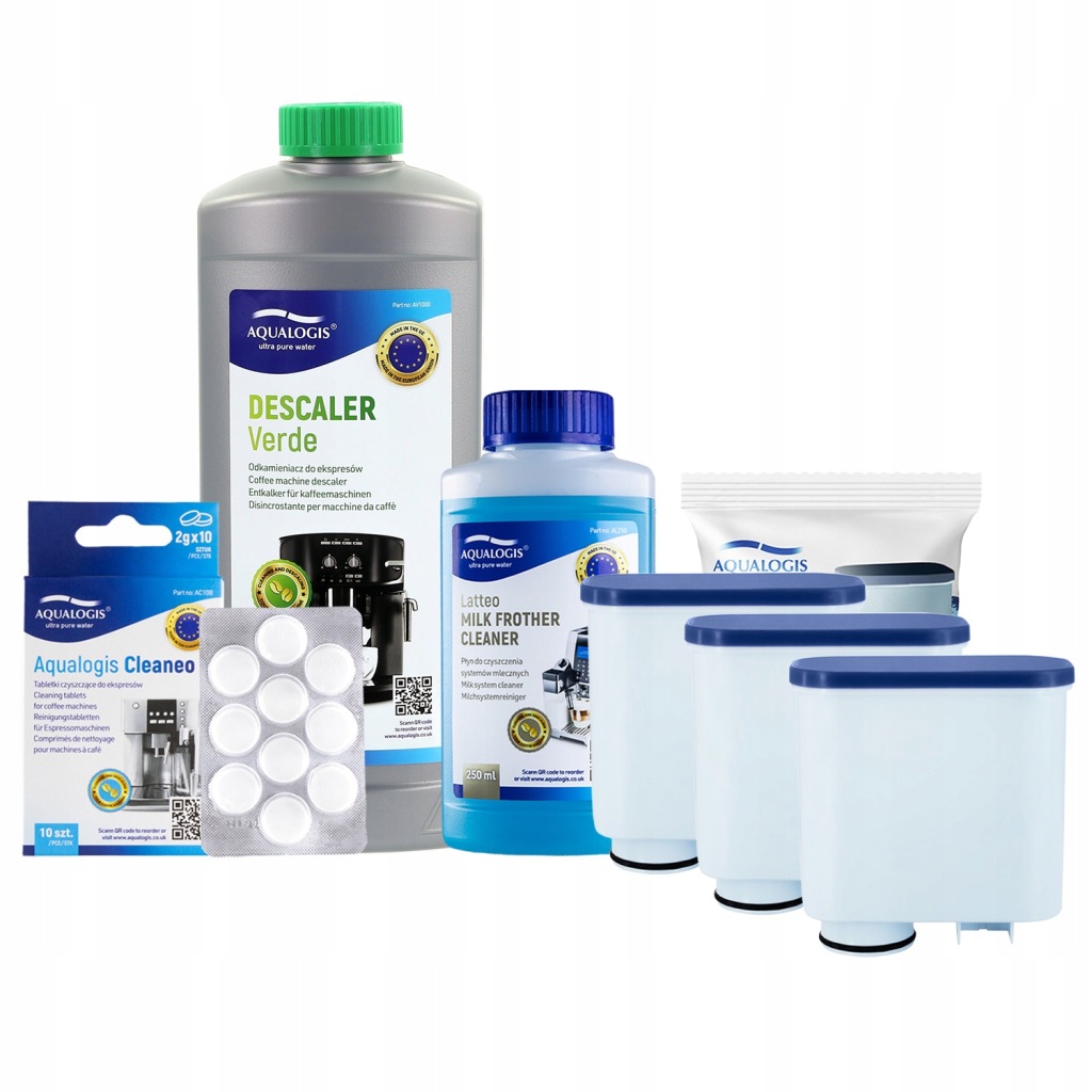 3x Filtr do kávovaru Saeco AL-Clean Odvápňovač 1 l Tekutina Tablety