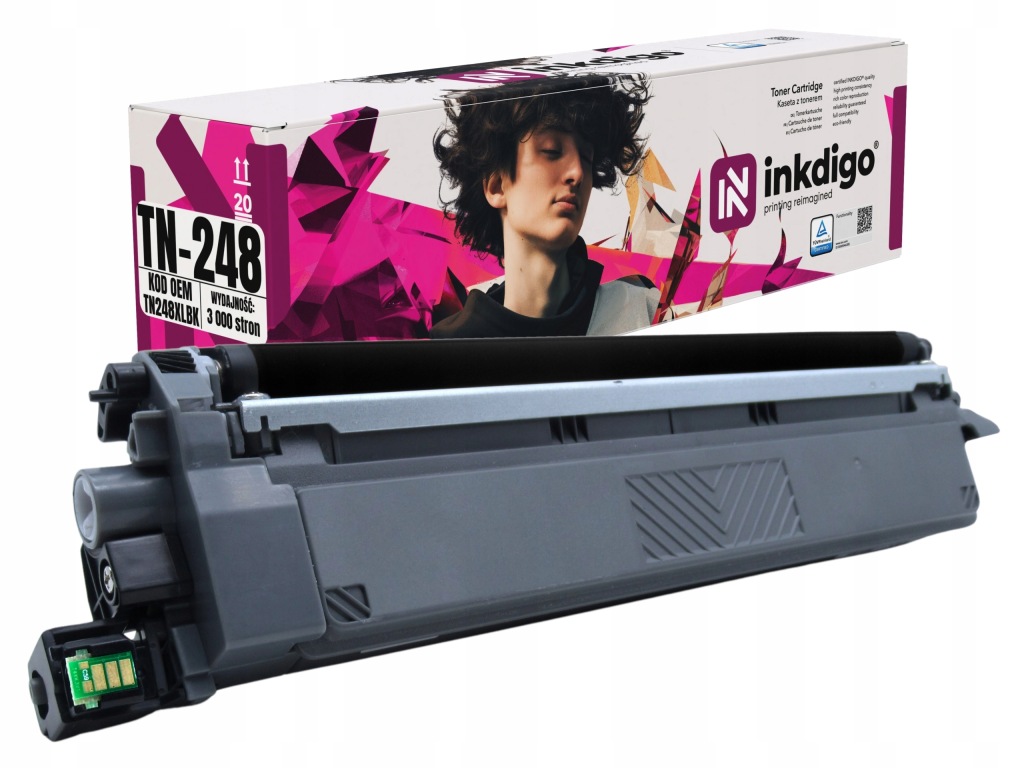 Toner Do Tiskárny Brother DCP-L3515 MFC-L3740 Náhradní TN-248BK XL