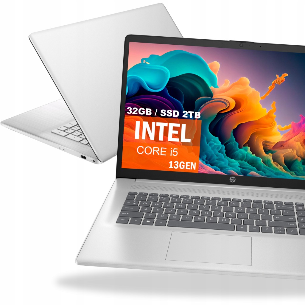 Nový Model Notebook Hp 17-CN Intel i5-13 32GB Ssd 2TB Podsvícená klávesnice W11