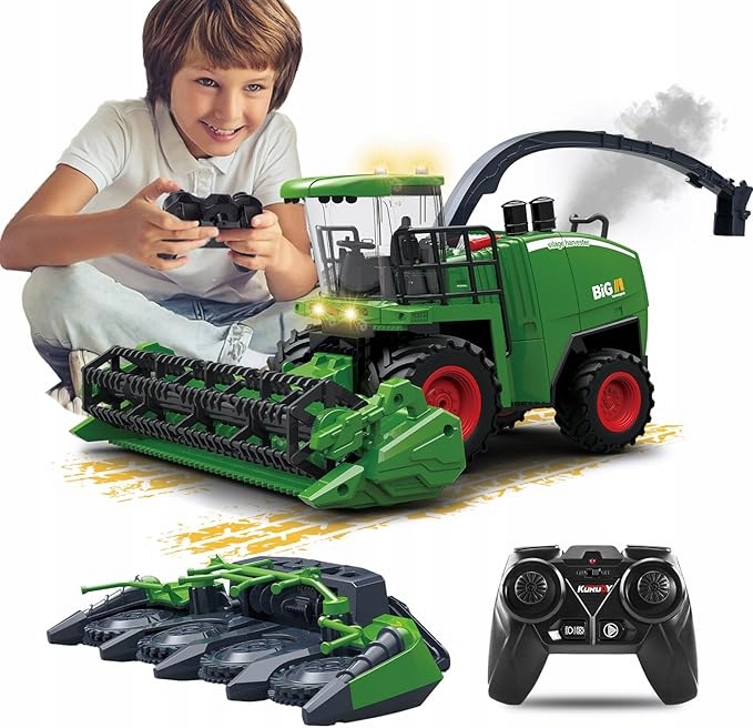 Velký Obilný Kombajn Pohyblivé Prvky Pohon Traktor Na Obilí Pilot 2,4GHz