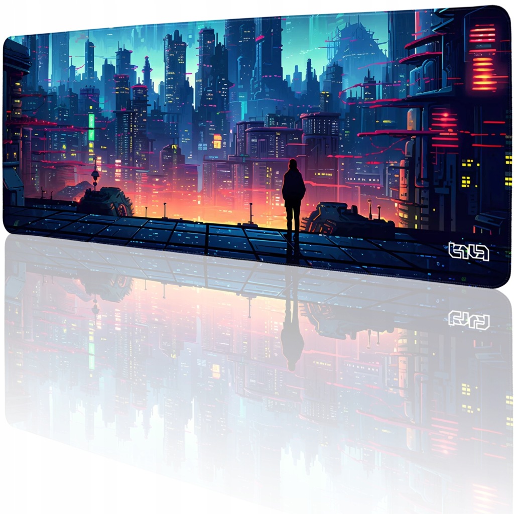 Velká Podložka Pod Myš Retro Cyberpunk 80x30 Tilt XL Odolná