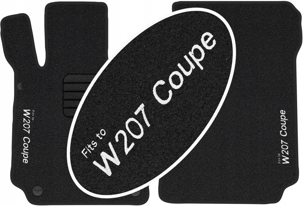 E-klasa W207 Coupe 2009-2017 Velurové s Nápisem