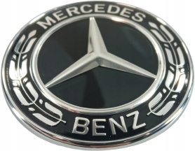 Znak Emblém Hvězda Mercedes Černá Cla B Cls