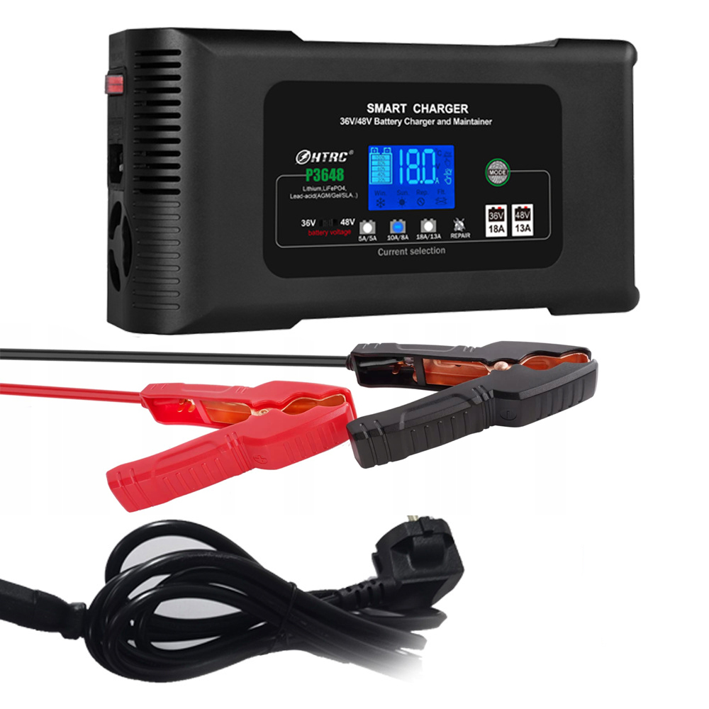 Usměrňovač Pro Baterii, Automatická Smart Nabíječka 36V/18A 48V/13A