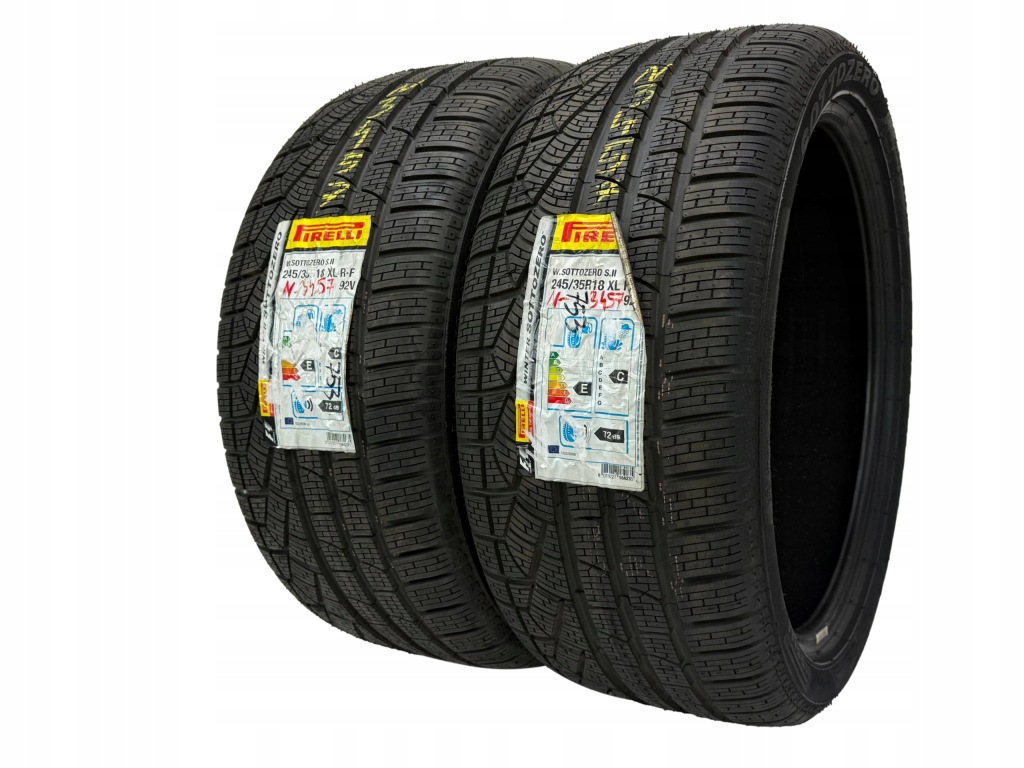 2 x Opony Pirelli Sottozero Winter 240 Serie II 245/35R18 92V M+S XL Nowe — zdjęcie 3