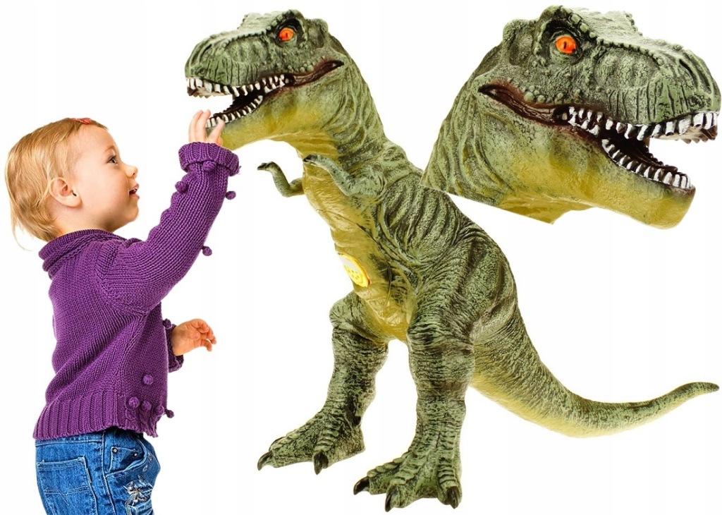 Obrovský gumový dinosaurus T-rex řve, figurka 2570