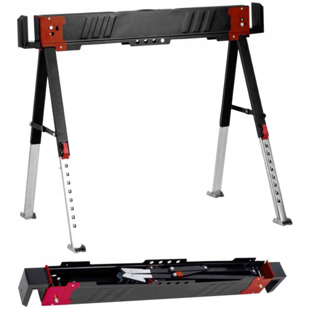 Kobylka Podstavec Stůl Pracovní Stůl 61-85cm Do 500KG Nastavitelný KD661