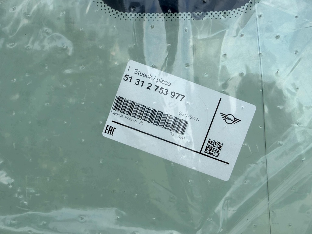 MINI R55 R56 Szyba Czołowa Przednia Saint-Gobain Sekurit Nowa OE 2753977 — zdjęcie 5