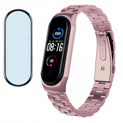 Metalová Čelenka Sklo pro Xiaomi MI Band 5 Barvy